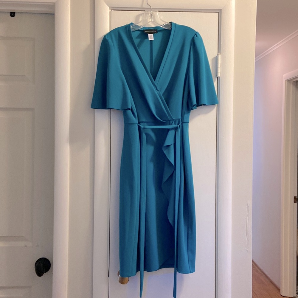 Blue Donna Morgan dress, size 10.